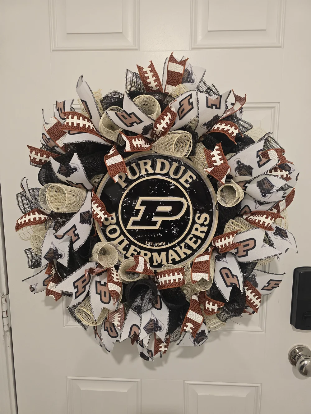 Purdue Football Wreath